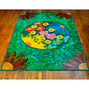 Floor cloth #24068, 6/2024, 69″x102″