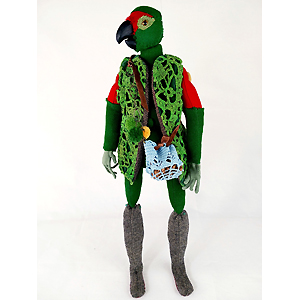 Mixed Media_Tibbets_Carmen_1_2024_Thick-Billed-Parrot_Rhynchopsitta-pachyrhyncha resized